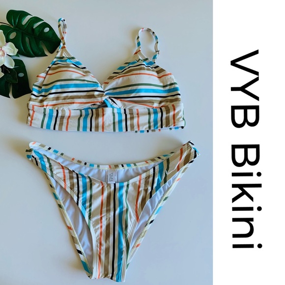 VYB Bikini Stripe 2 Piece - Picture 2 of 7